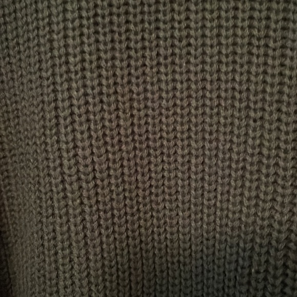 Free assembly, green cotton cropped sweater 3x - Picture 4 of 6